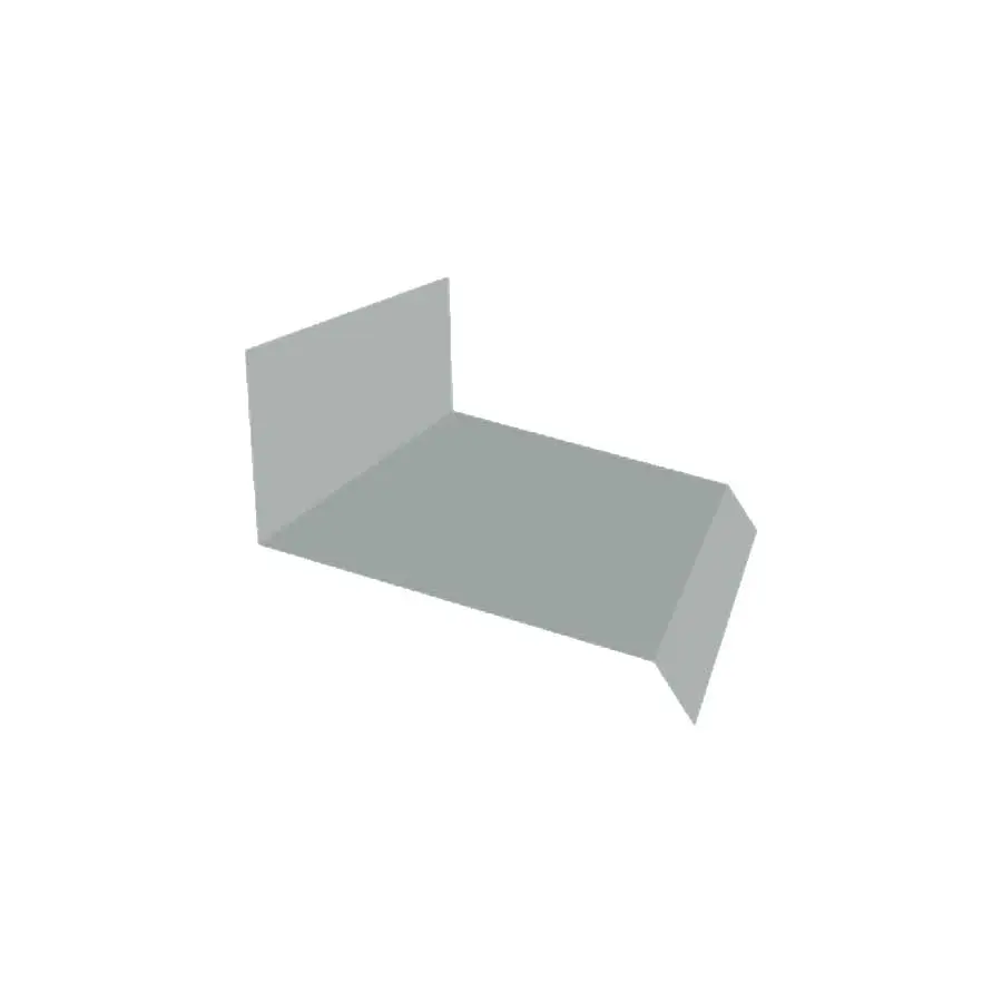End Wall Flashing Type1 Metal Sheet BlueScope Zacs Girth 304 mm Aluzinc AZ70 0.35 mm. Length 2.1 m (No. 16)-1