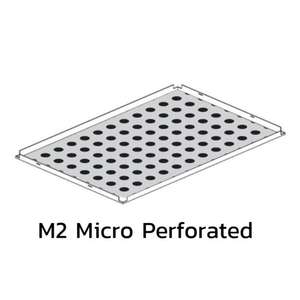 ฝ้าเหล็กกัลวาไนซ์ คลิป-อิน Metalworks R-Clip F 0.5 มม. White แผ่นเจาะรู M2 Micro Perforated-1