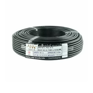 สายไฟ IEC01 THW 1x16 ตร.มม. สีดำ 100 เมตร NNN-1