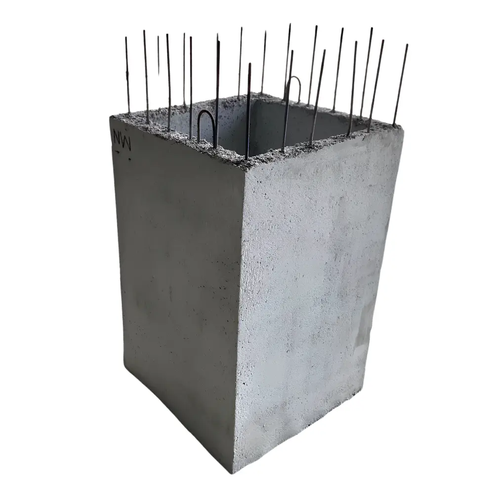 Precast Solid Concrete Manhole 30cm. Size 66x66cm. RB9 @15 Internal size 50x50x8/10x100cm.-1