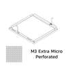 Galvanized Steel Ceiling Vector Metalworks White 600x600 mm M3 Extra Micro Perforated