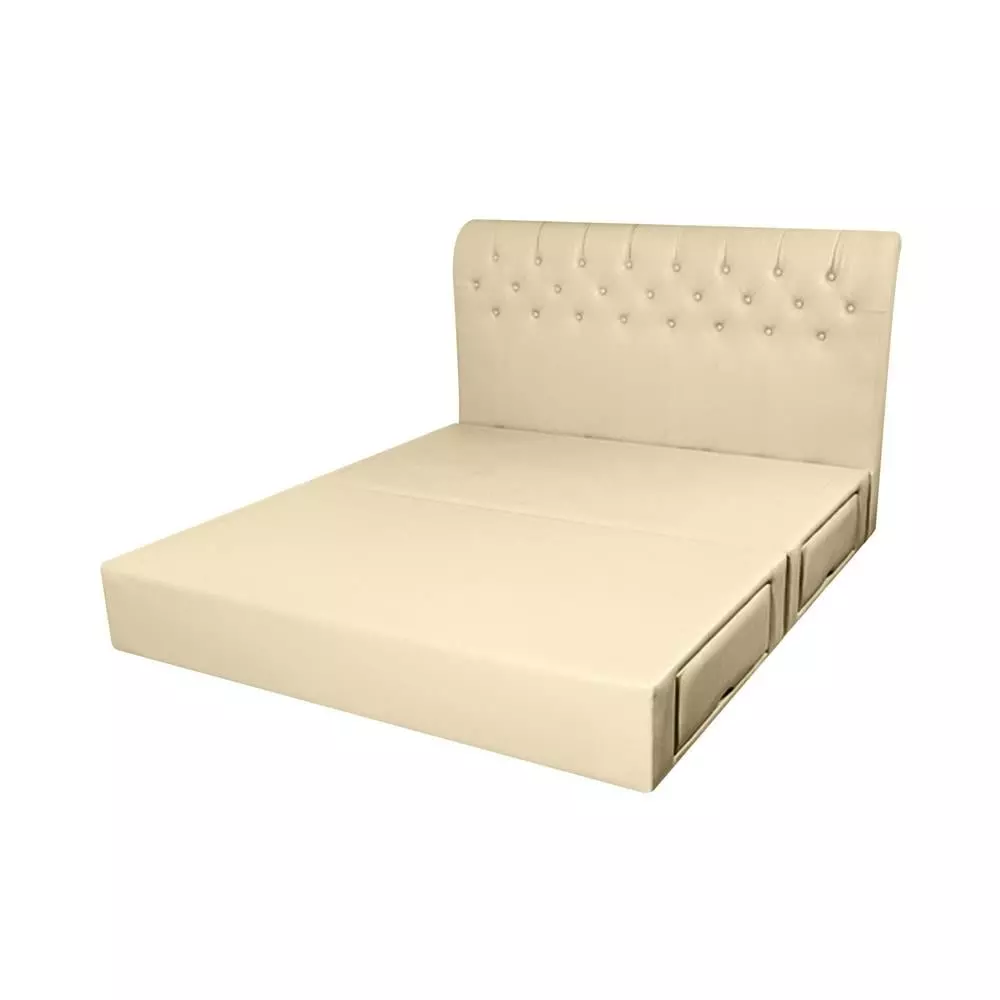 ฐาน+หัวเตียง ROME-L 6FT CREAM HLS (1216086)-1