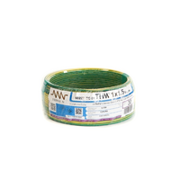 สายไฟ THW (IEC01) 1x1.5 ยาว 30 เมตร สีเขียวแถบเหลือง ทริปเปิ้ลเอ็น