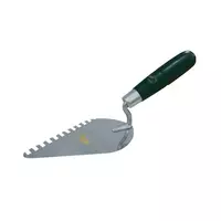 PUMPKIN triangle trowel, black handle, left handed