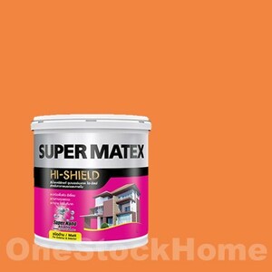 TOA สีน้ำซุปเปอร์เมเทค ชนิดด้าน ภายนอกและภายใน สี SM988 Maxican Orange 5 กล.