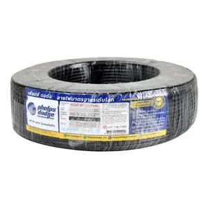Phelps Dodge IEC01 THW Wire 1x4 mm2 Black 100M-1