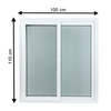 หน้าต่างUPVC S-Sมุ้ง TRENDY 100x110cm (1100677)