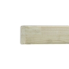 Ruber Wood Railing with Cornice 2.5x9x300 cm. (Natural)
