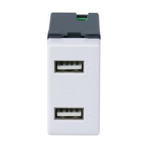 เต้ารับ USB HACO 1 ช่อง AP-USB2 2 แอมแปร์ สีขาว (1077619)