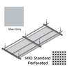 Hook On Aluminum Ceiling R-H200 Metalworks Silver Grey 1200x600 mm M10 Standard Perforated