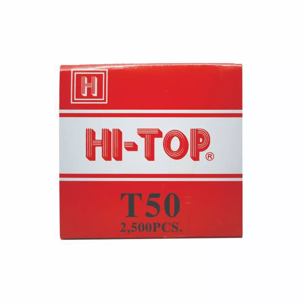 ตะปูขาเดี่ยวยิงไม้เนื้อแข็ง ยาว 50 มม. HI-TOP รุ่น T50 (แพ็ก 2,500 นัด) (1230496)-1