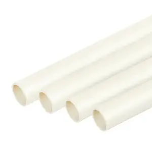 ท่อร้อยสายไฟ ข้อต่อท่อ อุปกรณ์ท่อ PVC สีขาว มาตรฐาน BS