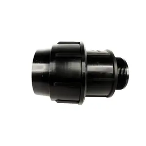ข้อต่อตรงเกลียวนอก HDPE แบบสวมอัด