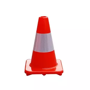 กรวยจราจร PVC มีฐาน