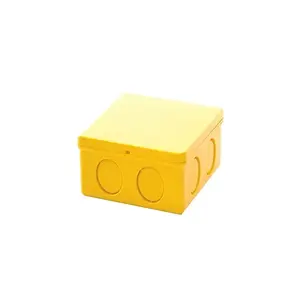 กล่องพักสายไฟ เหลือง