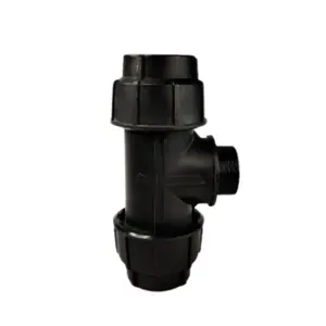 สามทางเกลียวนอก HDPE แบบสวมอัด