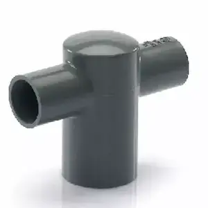 สี่ทาง PVC สีเทา 1 นิ้ว