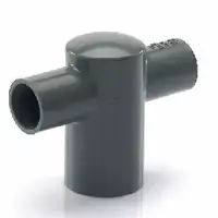 สี่ทาง PVC สีเทา 1 นิ้ว