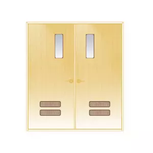 ประตูเหล็ก DoorTech บานคู่ สินค้าสั่งผลิต