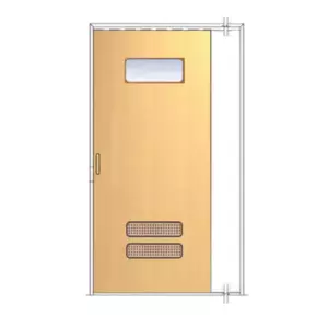 ประตูเหล็ก DoorTech บานสไลด์ บานเดี่ยว สินค้าสั่งผลิต