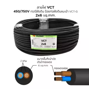 สายไฟ VCT 2x6