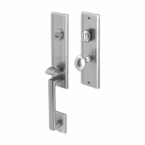 HAFELE ชุดมือจับประตูซิงค์อัลลอยด์ พร้อมระบบมอร์ทิสล็อค รุ่นพรีเมียม