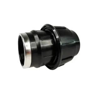 ข้อต่อตรงเกลียวใน HDPE แบบสวมอัด