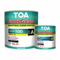 TOA 6011 TOA ฟลอร์การ์ด 100 สีทาพื้นภายใน ฟิล์มบาง อีพ็อกซี่ สี Reseda Green
