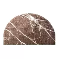 พรมแต่งบ้านครึ่งวงกลม Marble Brown