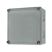 กล่องพลาสติกกันน้ำ 6"X6" เทา ELE
