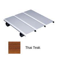 ฝ้าอลูมิเนียม ตัวซี 85C Fameline สี Thai Teak