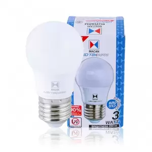 หลอดไฟ LED BULB 3 วัตต์ MACAN-1