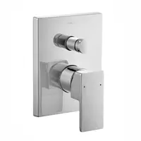 KOHLER K-99725T-4-CP ชุดฝาครอบและวาล์วผสมฝังกำแพงลงอ่างและยืนอาบ รุ่น โมดูโล จีโอเมทริก