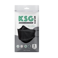 หน้ากากอนามัย 3D KSG KF94 สีดำ 5 ชิ้น