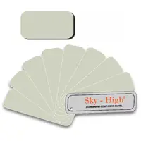แผ่นอลูมิเนียม คอมโพสิต 3 มม. SkyHigh SH-6114 สีเทาขาว