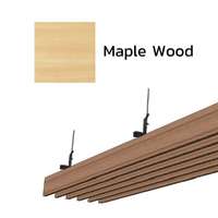Aluminum Baffle Ceiling Metalworks Maple Wood