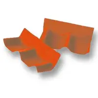 Wall ridge Cover Roman Tile SCG Shiny Pearly Orange Hybrid