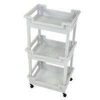 ชั้นวาง3ชั้น มีล้อ SHELFY 48x36x85cm เทา