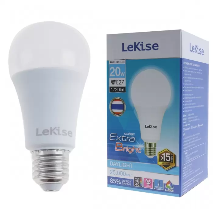 LED light bulb A80 20 watts, Klassic EX model (Day Light) LEKISE-1