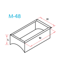 อุปกรณ์ท่อลม M-48 กล่องหัวจ่ายพับเข้า