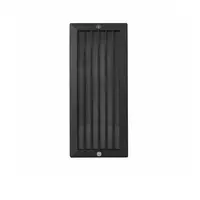 Outdoor wall lamp, aluminum, 1 bulb, louvered, black, FINEXT