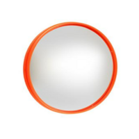 กระจกโค้งภายใน RIGHT 12 นิ้ว สีส้ม