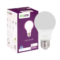 ECOLINK A60 E27 9W Daylight LED Bulb, Pear Shape