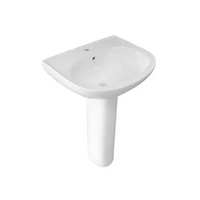 WASHBASIN WITH PEDESTAL 840 MOYA