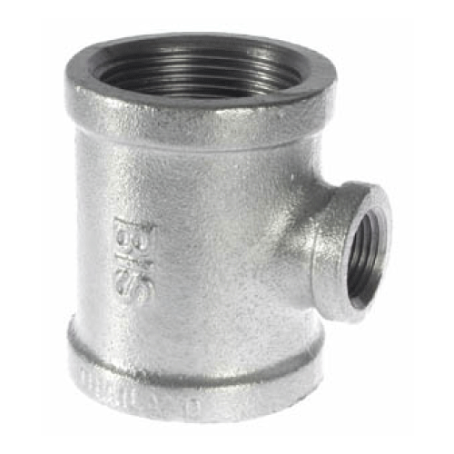 HDG Steel Reduced Tee-1