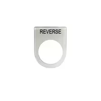เนมเพลท REVERSE ขนาด 25 มม. สีขาว