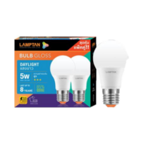 LAMPTAN BULB GLOSS E27 5W LED bulb, Daylight, Pear shape
