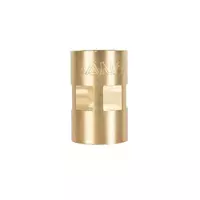 Brass straight joint (P) model K5I314-9-015-008-5-P, size 1/2 inch, brass color