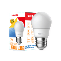 TOSHIBA A45 G7 E27 4W Warm White LED Bulb, Pear Shape