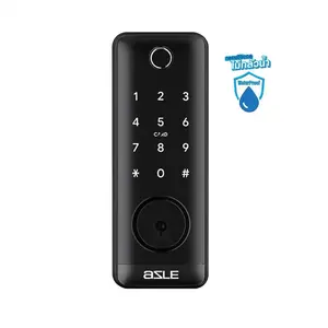 กลอนดิจิตอล AZLE L100 WATERPROOF สีดำ-1